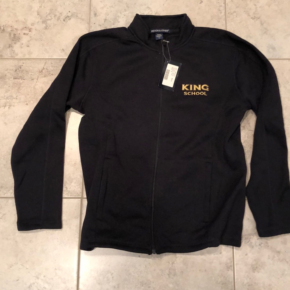 Large new with tags Devon & Jones fleece jacket.